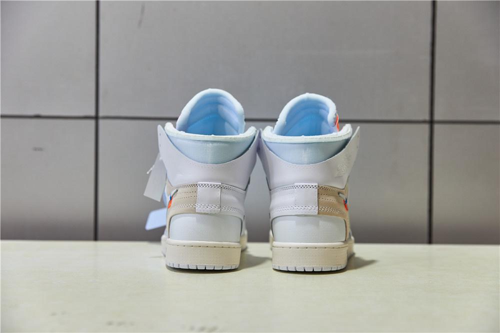 PK GOD X YIFU RETAIL FACTORY X NIKE X OFF WHITE-AIR JORDAN 1-TRIPLE WHITE ready limited